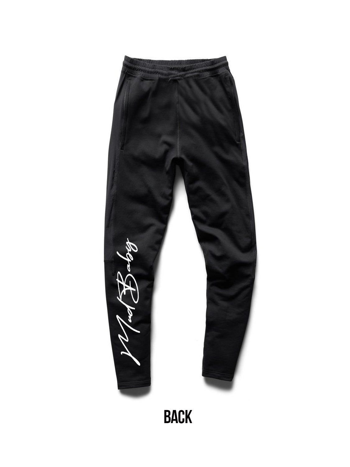 Signature Black SweatPants (White  Logo)