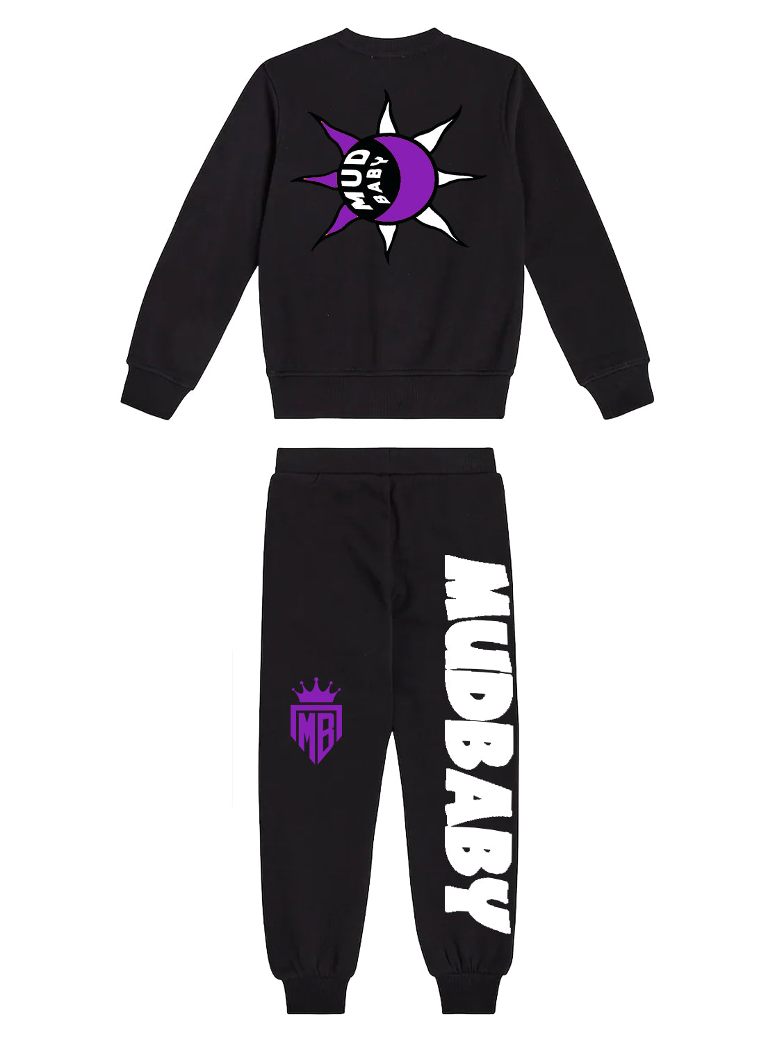 Kids Sunny Days Purple Sweatsuit (No Hoodie)