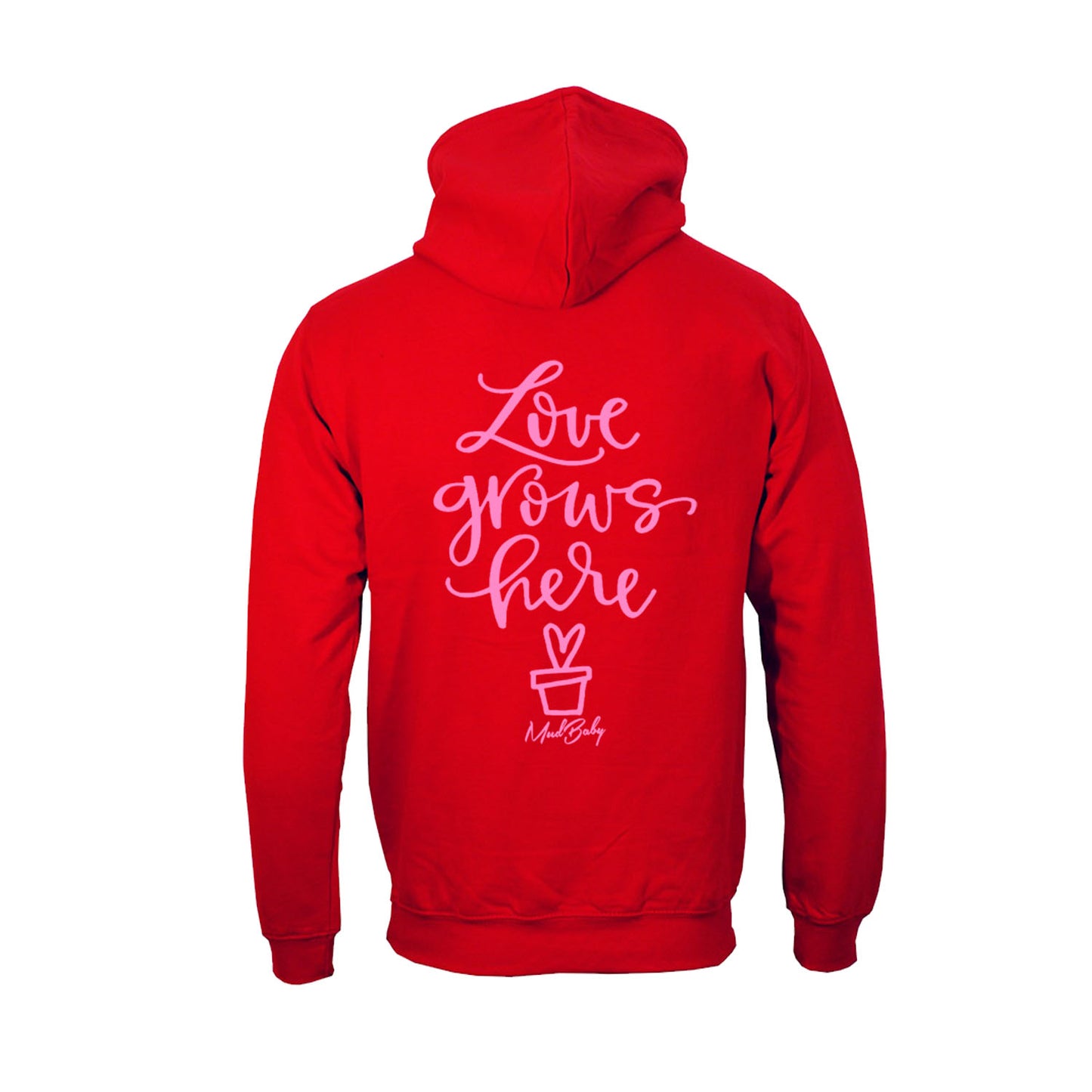 Red Limited zipper Always Love hoodie