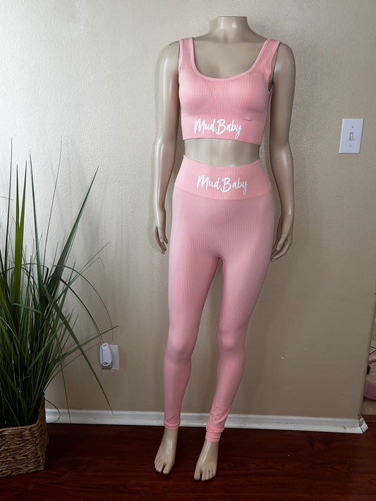 Fineshii 2 piece set Pink