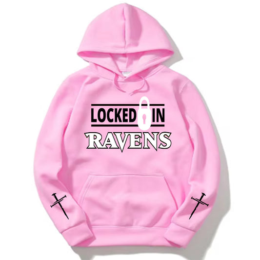 Pink October Ravens Hoodie