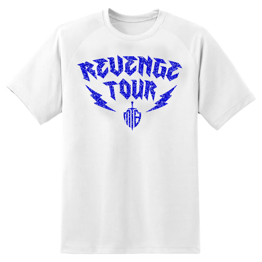 White Blue Revenge Tour T Shirt